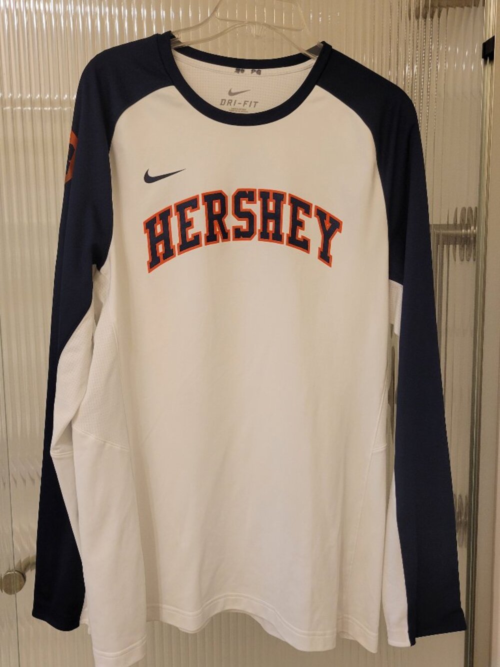 Hershey legacy logo Basketball drift bike athlethic long sleeve Mens active wear